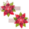 Lilies & Roses Poinsettia Pearlized Hair Clips