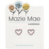 Mazie Mae Open Heart Studs SILVER
