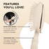 Teleties Detangler Hair Brush for Medium Hair - Full Size TAN