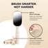 Teleties Detangler Hair Brush for Medium Hair - Full Size TAN