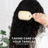 Teleties Detangler Hair Brush for Medium Hair - Full Size TAN