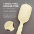 Teleties Detangler Hair Brush for Medium Hair - Full Size TAN