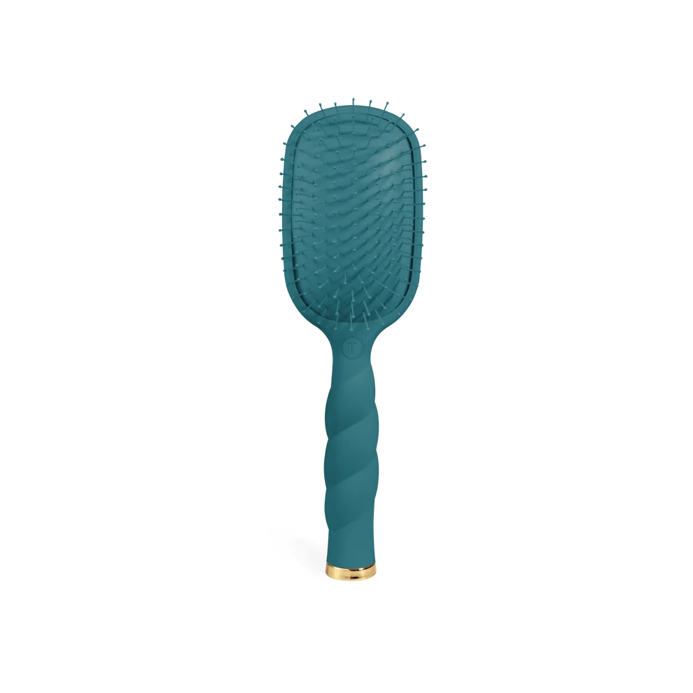 Teleties Detangler Hair Brush for Medium Hair - Full Size TEAL