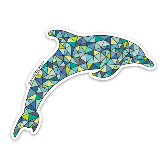 The Happy Sea 4” Dolphin Sticker