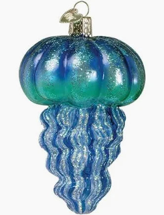 Old World Christmas Ornament BLUE JELLYFISH