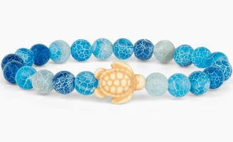 Fahlo Sea Turtle Journey Bracelet AQUA BLUE