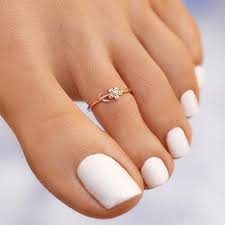 Pura Vida Single Daisy Toe Ring ROSE GOLD
