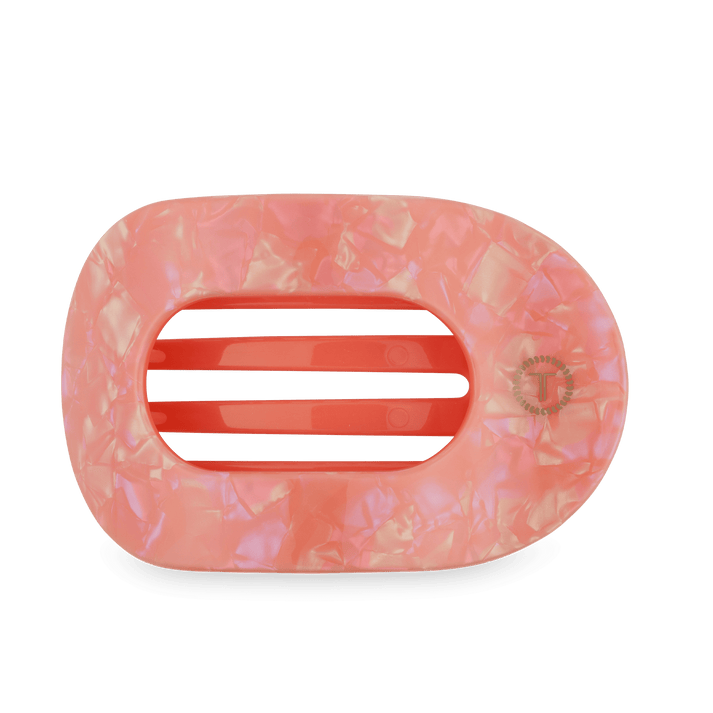 Teleties Large Flat Round Clip DREAMSICLE