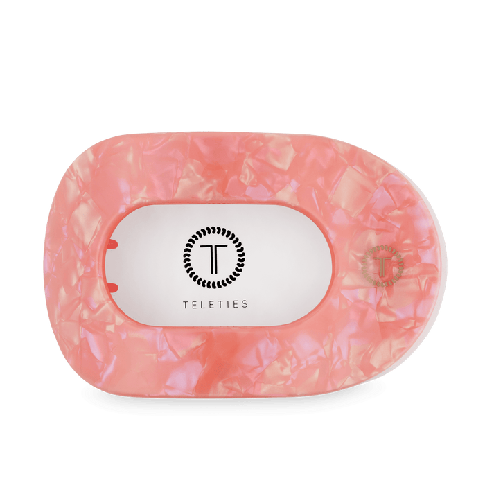 Teleties Large Flat Round Clip DREAMSICLE