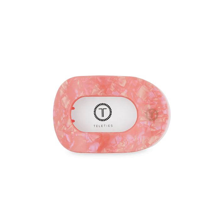 Teleties Small Flat Round Clip DREAMSICLE