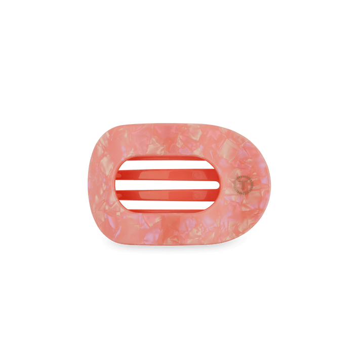 Teleties Small Flat Round Clip DREAMSICLE