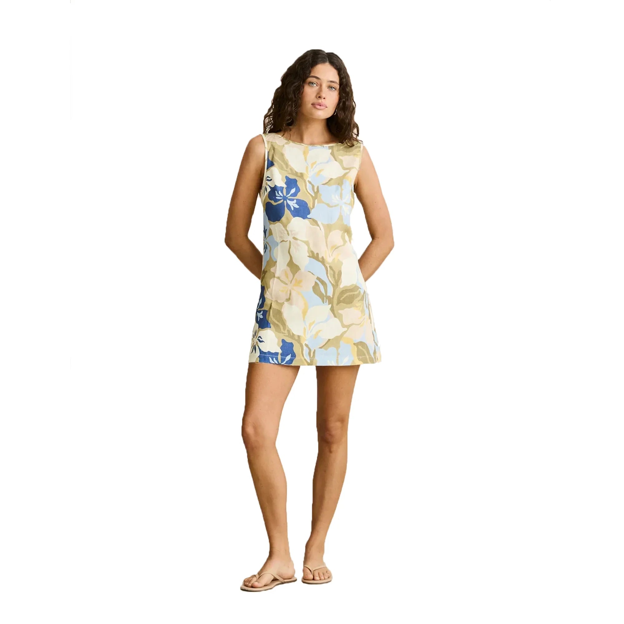 Rhythm W Blanca Floral Mini Dress OLIVE