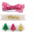Lilies & Roses Merry Trees Glitter Bow Hair Clips