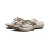 KEEN W Kona Leather Flip Flop BRINDLE / SILVER BIRCH