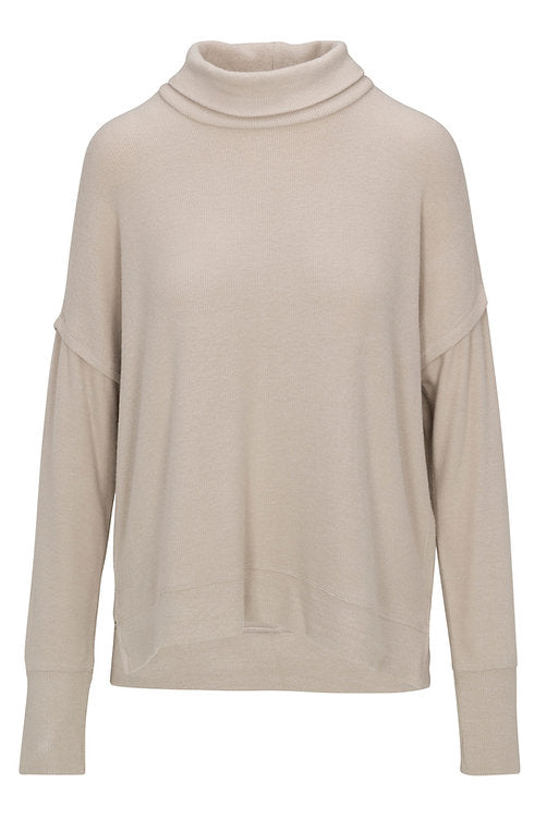 North River W Super Soft Mock Neck CASHMERE