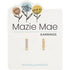 Mazie Mae CZ Bar Studs GOLD