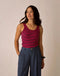 Carve Designs W Ever Rib Tank JULY STRIPE