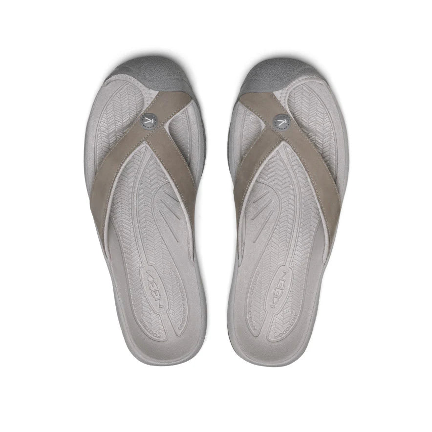 KEEN M Waimea Leather Sandal MONOCHROME / STEEL