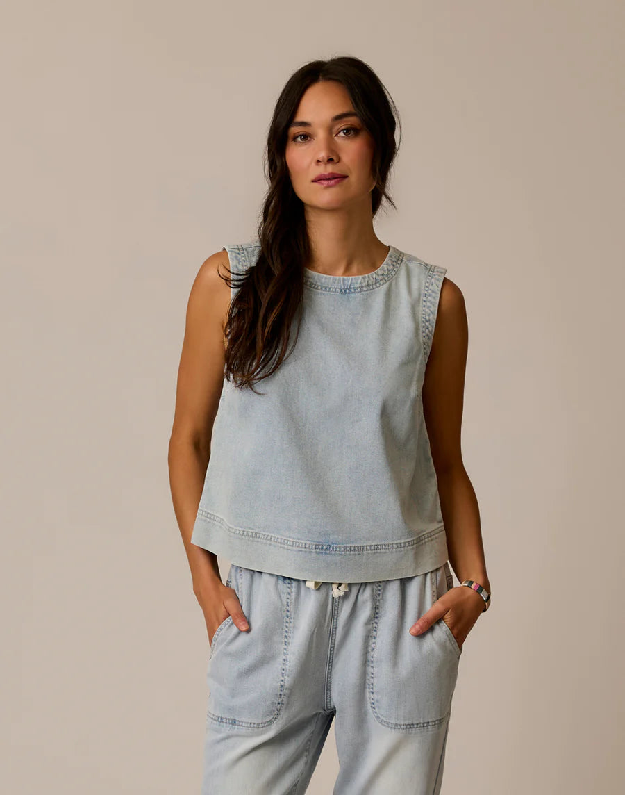 Carve Designs W Susie Denim Tank SAVANNAH