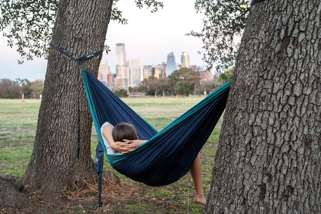 ENO Double Nest Hammock NAVY/SEAFOAM