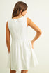 Miou Muse W Tie Front Sleeveless Dress WHITE