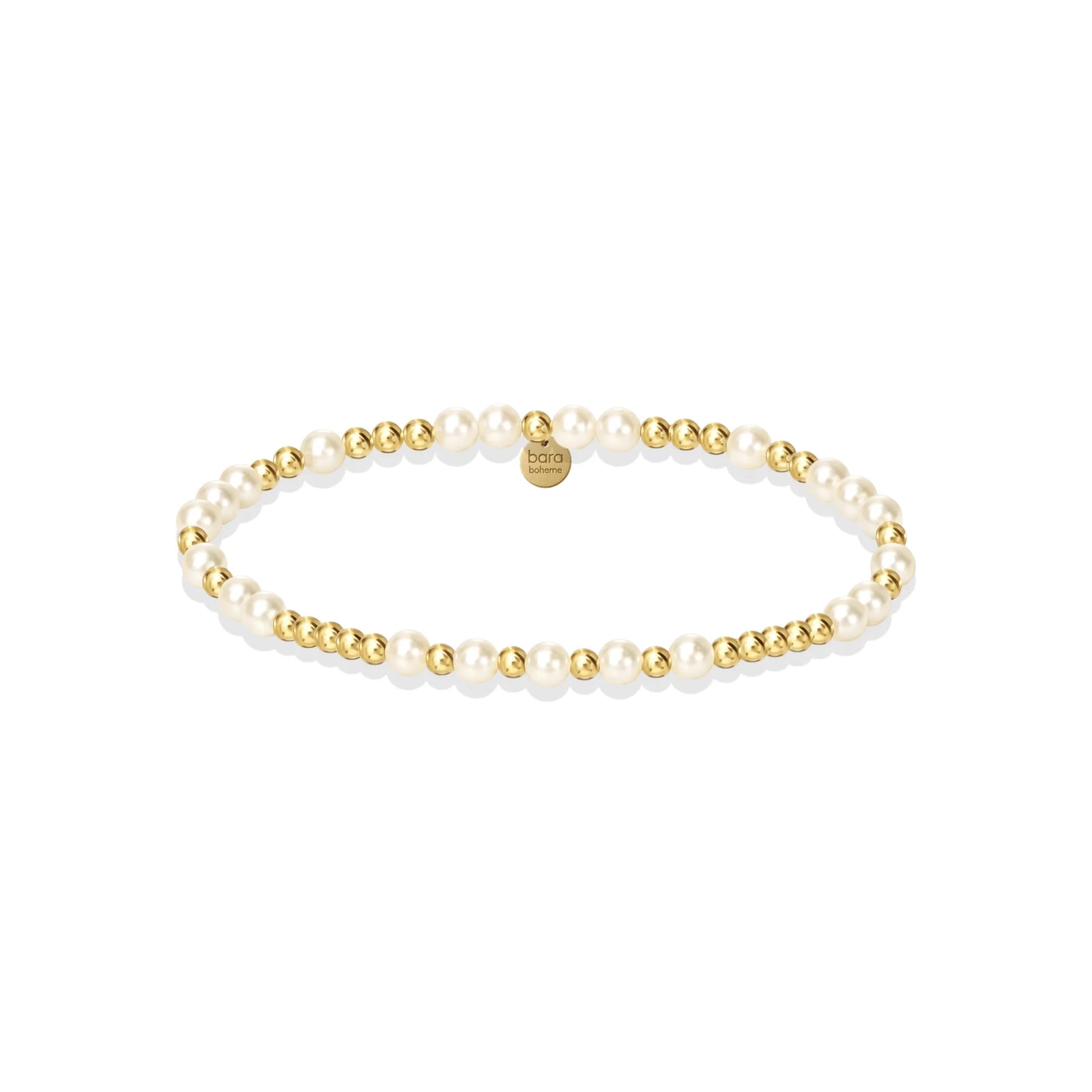 Bara Boheme Signature Emma Pearl Beaded Golf Filled Bracelet
