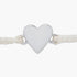 Pura Vida Petite Heart Silver Bracelet WHITE