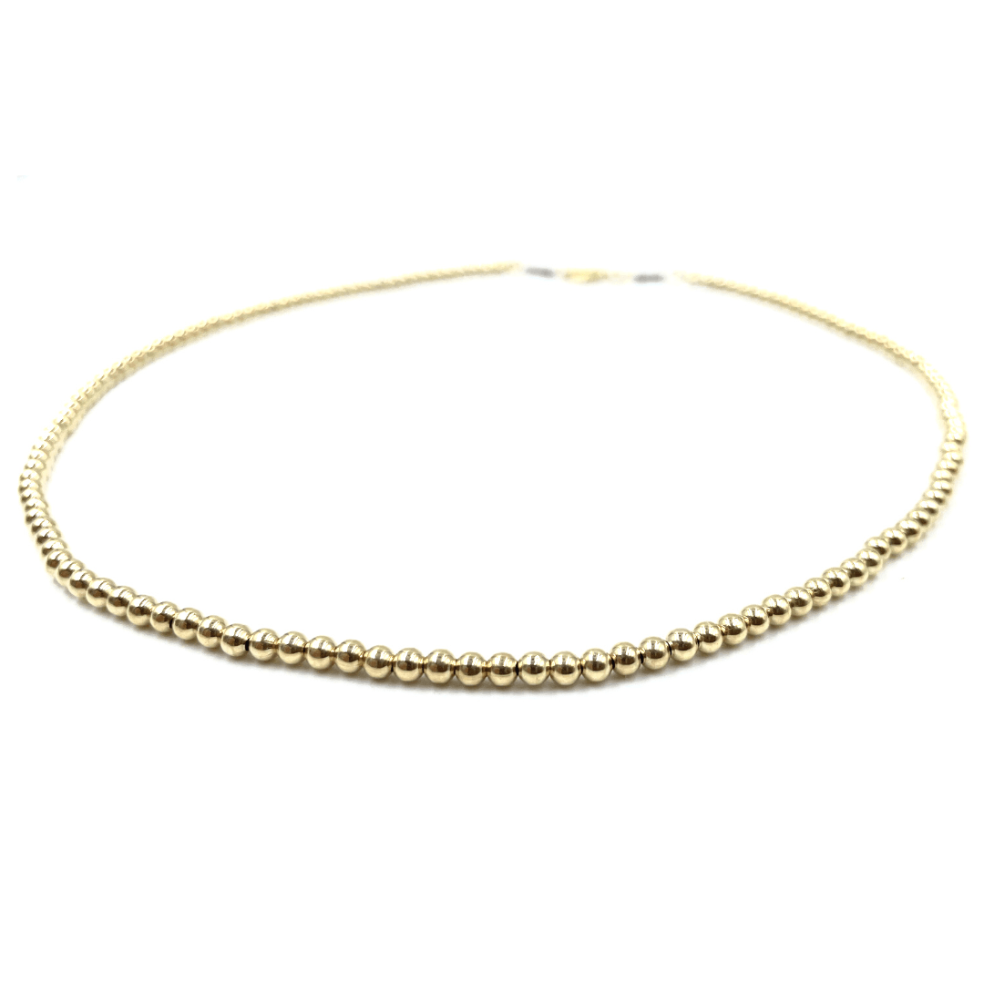 Erin Gray 16" 3mm Bead 14k Gold Filled Necklace