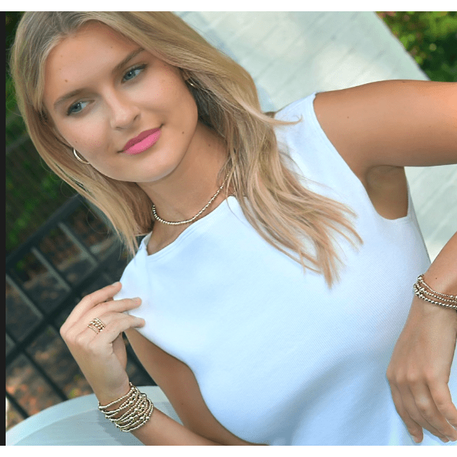 Erin Gray 16" 3mm Bead 14k Gold Filled Necklace