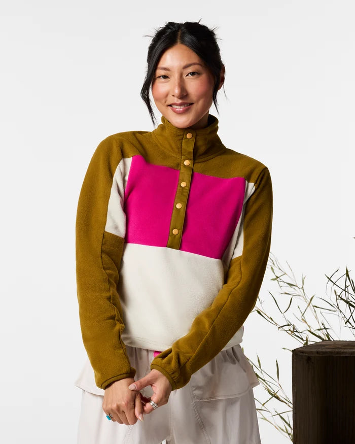 Cotopaxi W Encima Fleece Pullover LOG CABIN / CHALK
