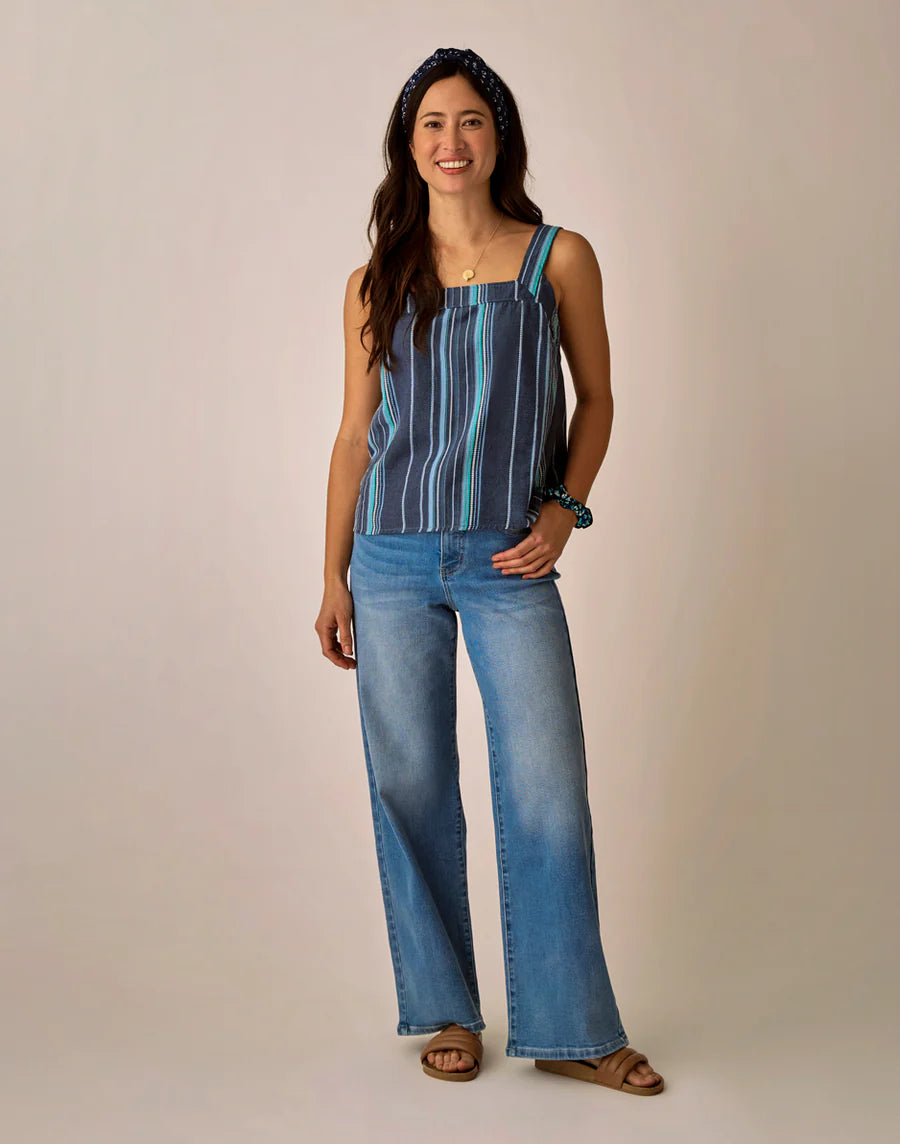Carve Designs W Liv Stitched Top CAPTAIN TEXTURE