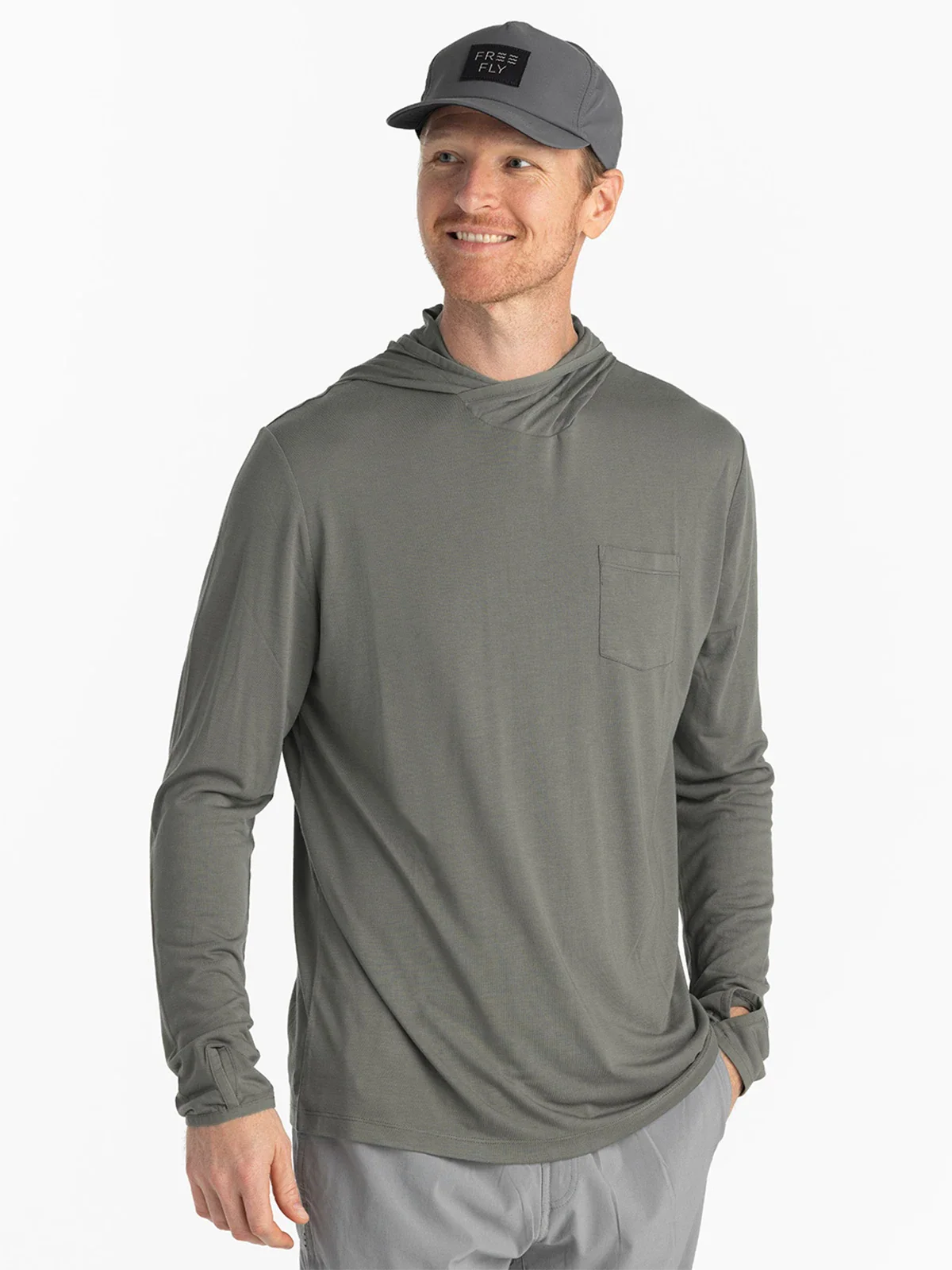 Free Fly M Bamboo Lightweight Hoodie FATIGUE