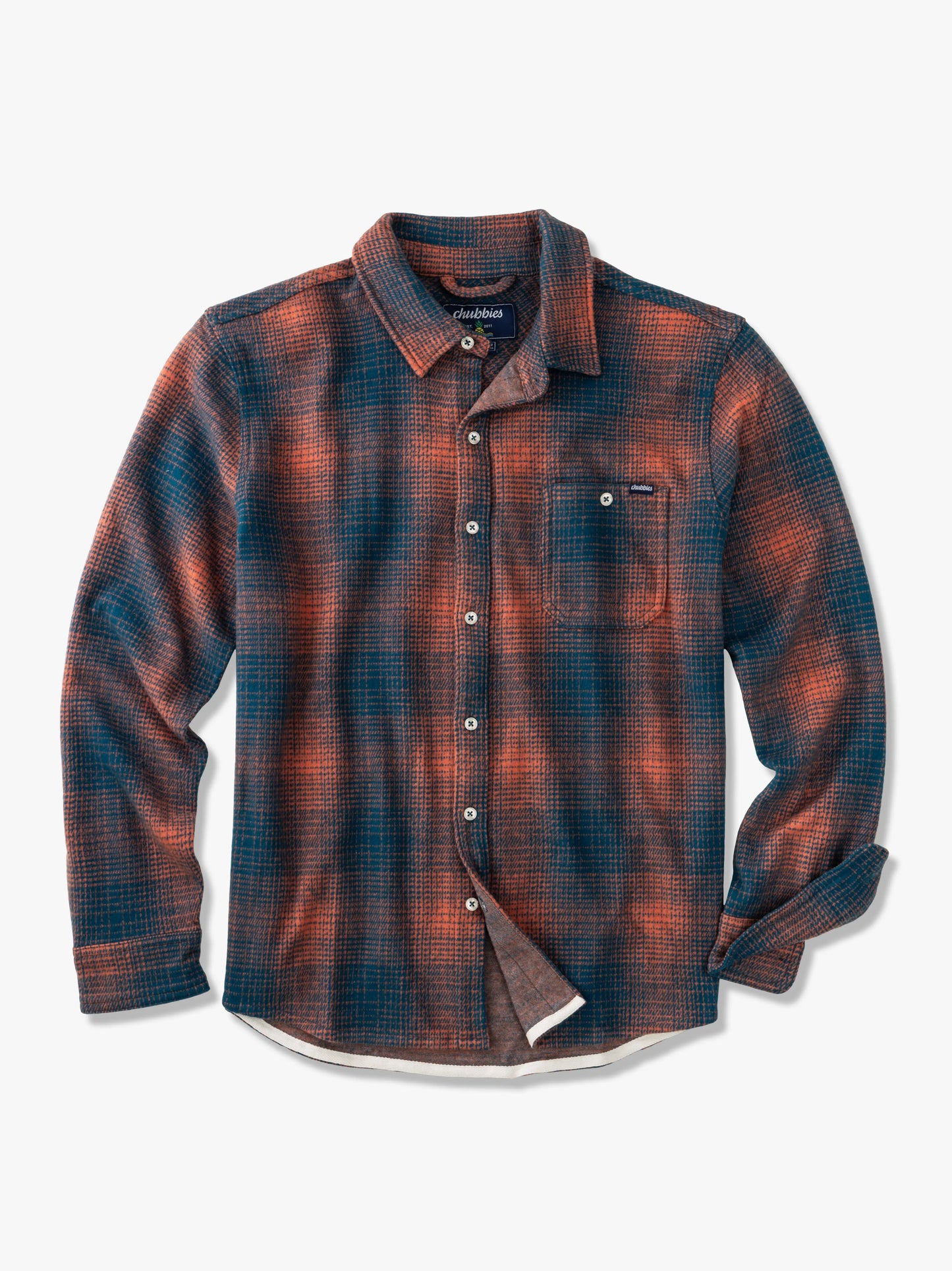 Chubbies M Flannel Overshirt THE FALL FOLIAGE