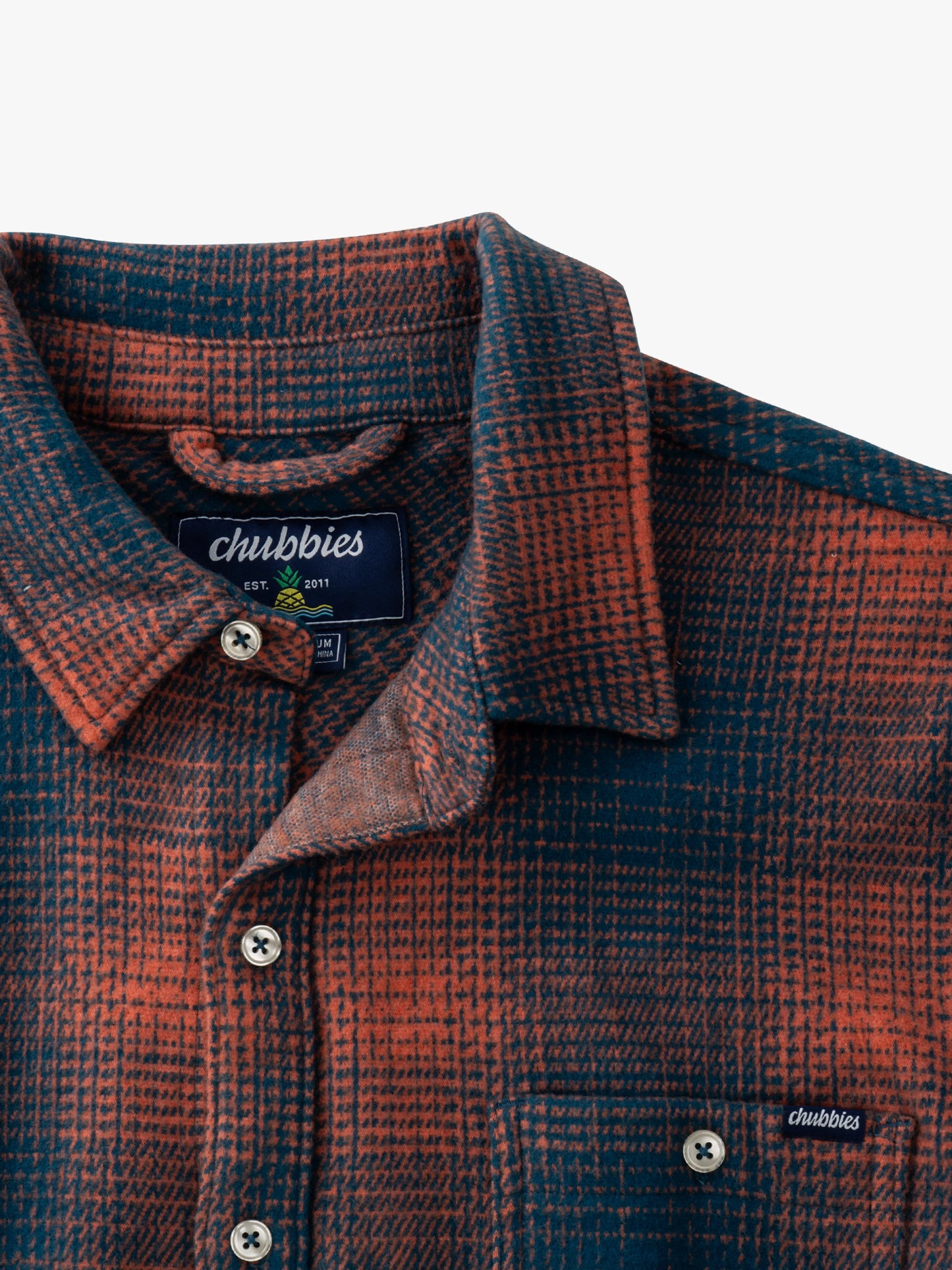 Chubbies M Flannel Overshirt THE FALL FOLIAGE