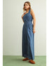 Miou Muse W Sleeveless Chambray Jumpsuit DENIM