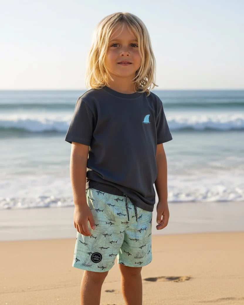 Feather 4 Arrow Boy's SS Beach Patrol Vintage Tee BLACK