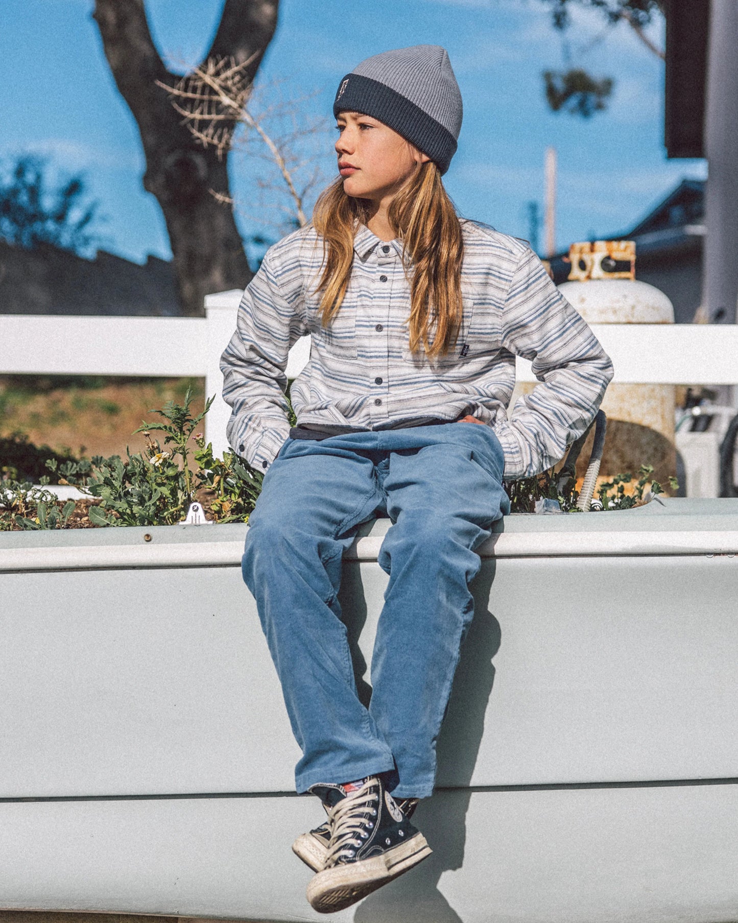 Feather 4 Arrow Kids Tidal Corduroy Pant SLATE BLUE