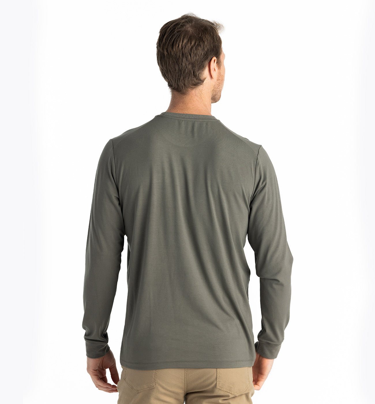 Free Fly M LS Bamboo Flex Pocket Tee FATIGUE