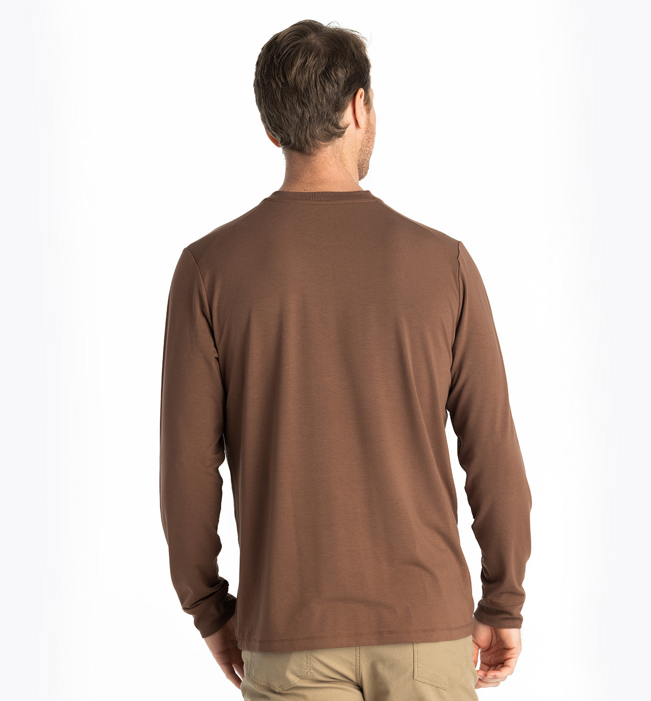 Free Fly M LS Bamboo Flex Pocket Tee MUSTANG