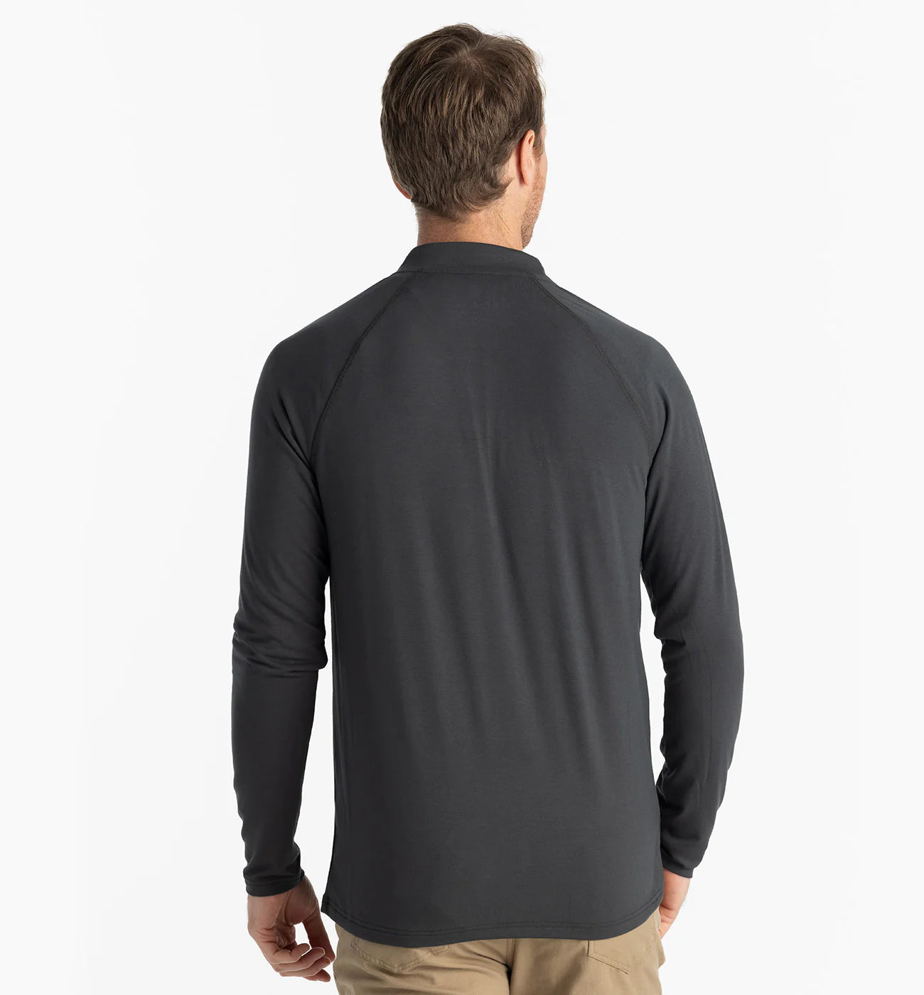 Free Fly M Bamboo Flex 1/4 Zip BLACK SAND