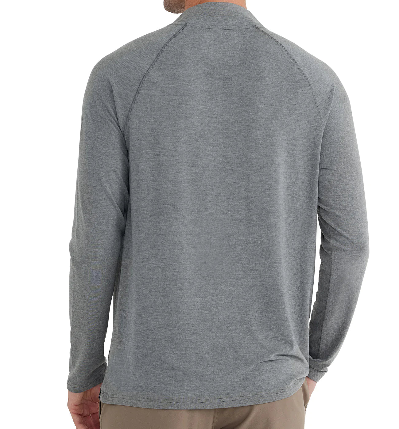 Free Fly M Bamboo Flex 1/4 Zip HEATHER GRAPHITE