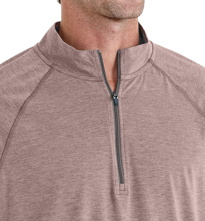 Free Fly M Bamboo Flex 1/4 Zip MUSTANG