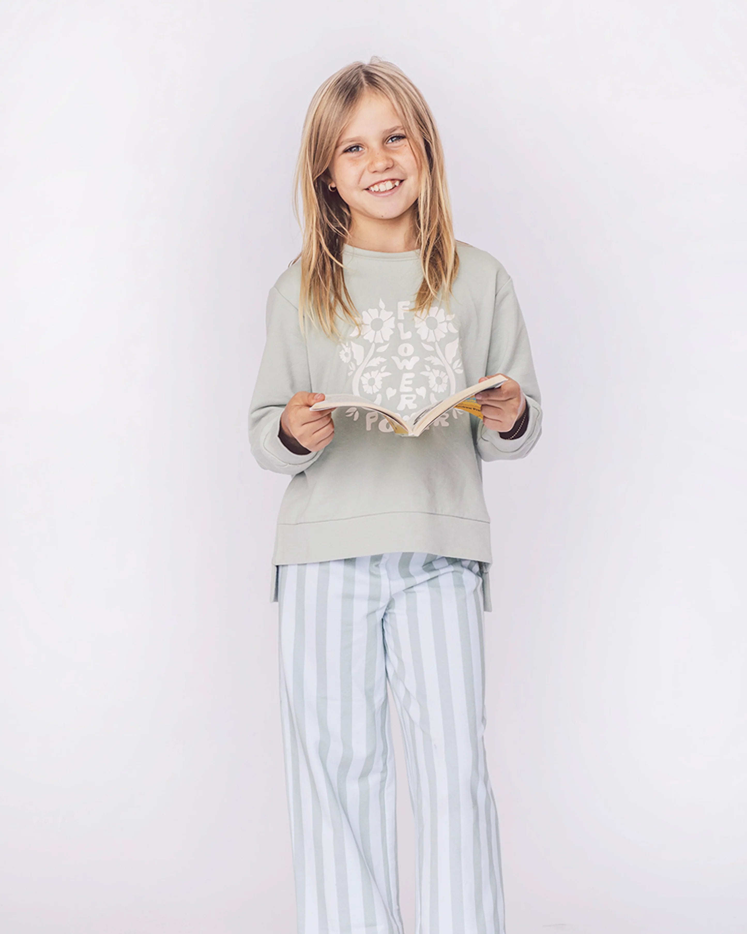 Feather 4 Arrow Kids Liv Pullover Top SEAFOAM