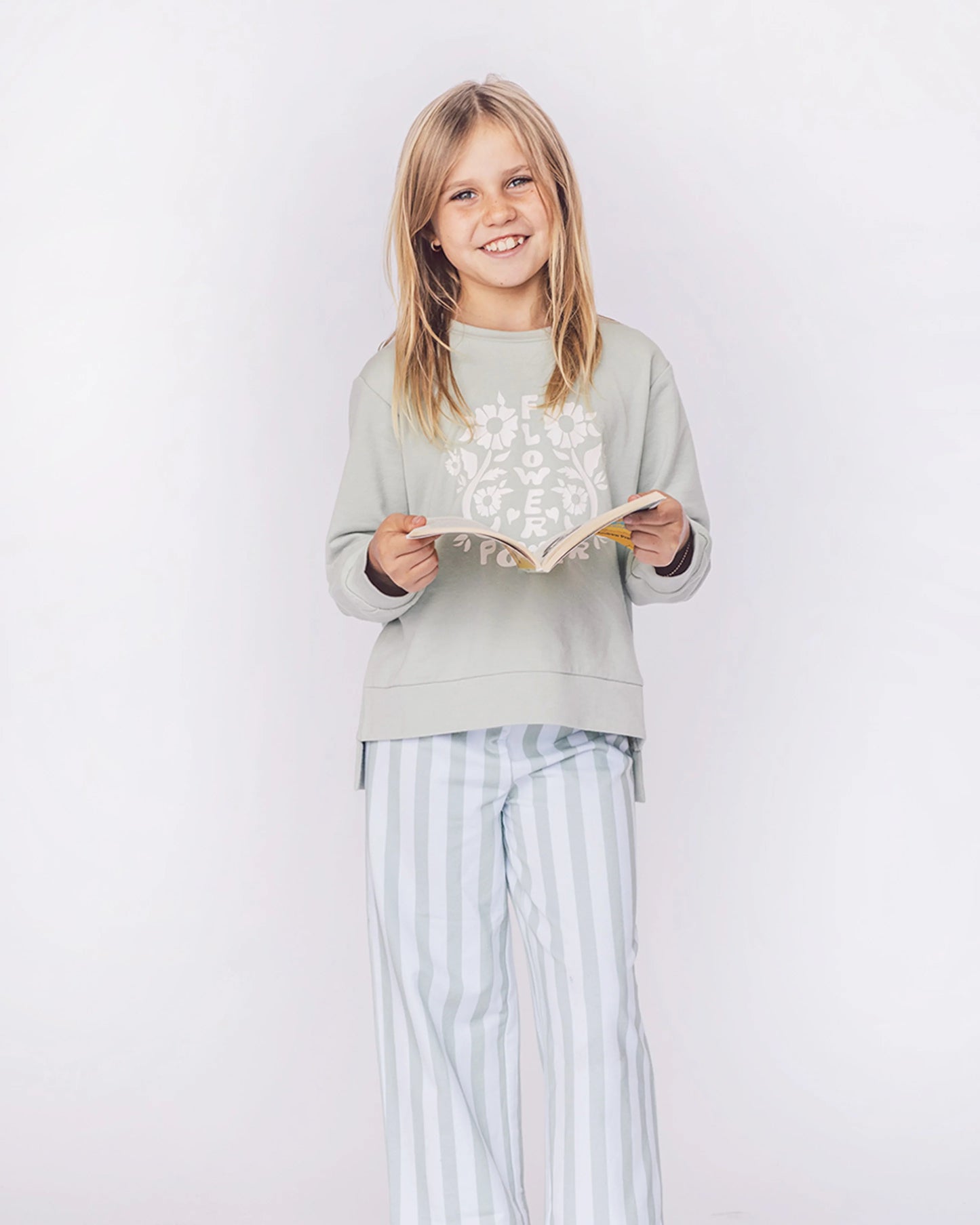 Feather 4 Arrow Kids Liv Pullover Top SEAFOAM