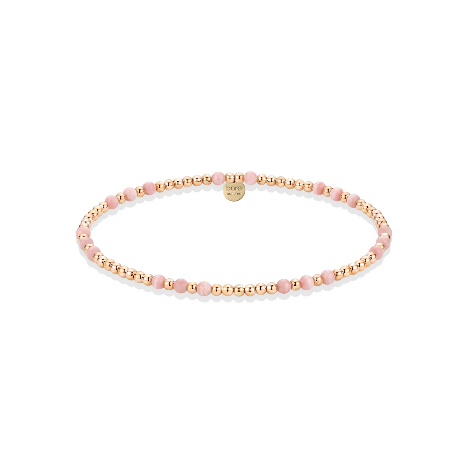 Bara Boheme Fortune Bracelet GOLD / PINK OPAL