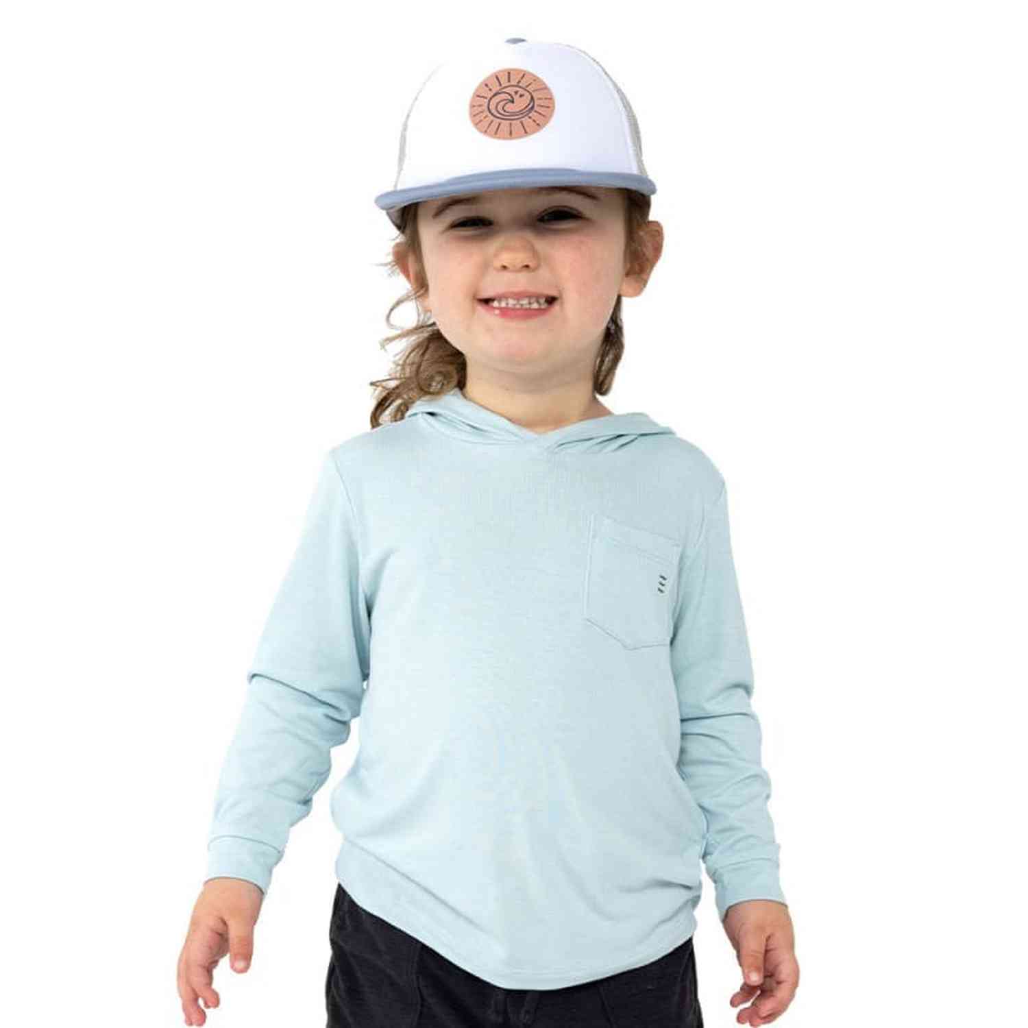 Free Fly Toddler Bamboo Shade Hoody TIDEPOOL