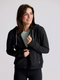 Free Fly W Bamboo LW Fleece Zip Hoodie HEATHER BLACK