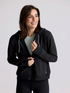 Free Fly W Bamboo LW Fleece Zip Hoodie HEATHER BLACK