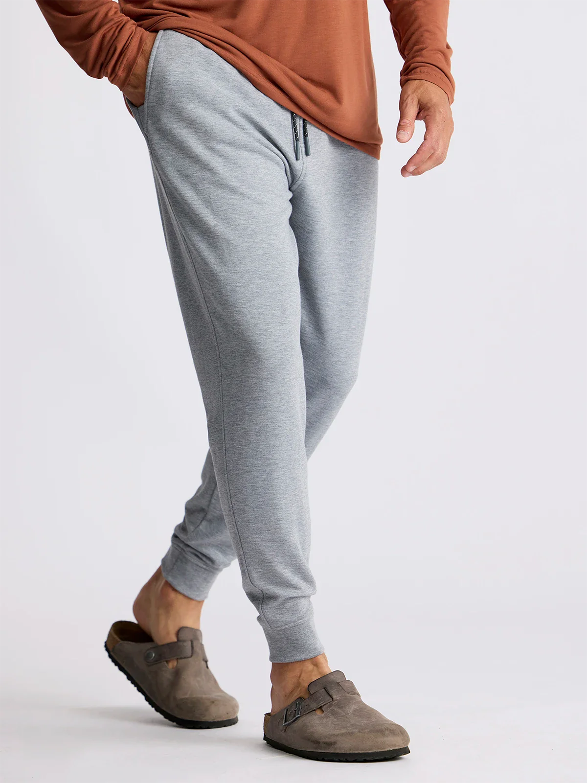 Free Fly M Bamboo LW Fleece Jogger HEATHER GREY