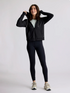 Free Fly W Bamboo LW Fleece Zip Hoodie HEATHER BLACK